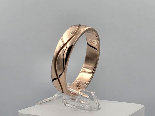 Gold ring with zircon, 4.96 g, size 20