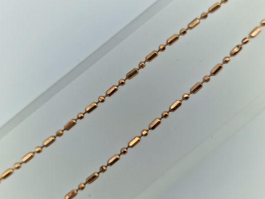 Zelta ķēdīte ar cirkoniju, 2.33 g, izm. 26