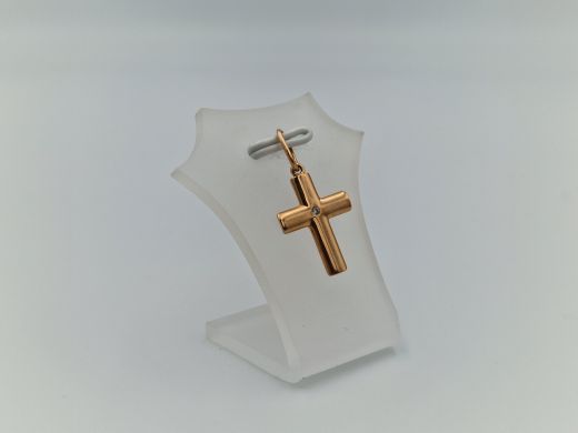 Золотой кулон с цирконом, 0.75 г