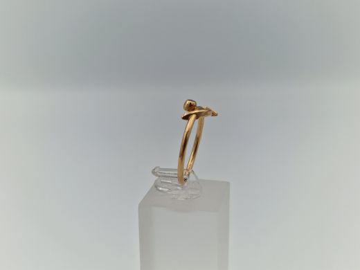 Zelta gredzens ar cirkoniju, 1.78 g