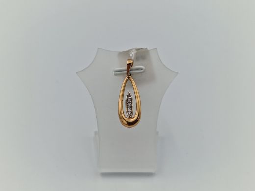 Zelta kulons ar cirkoniju, 1 g