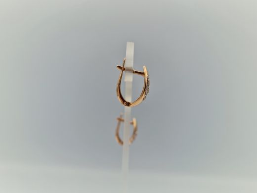 Zelta auskari ar cirkoniju, 2.93 g
