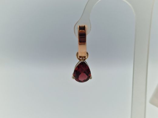 Zelta auskari ar granātu, 2.59 g