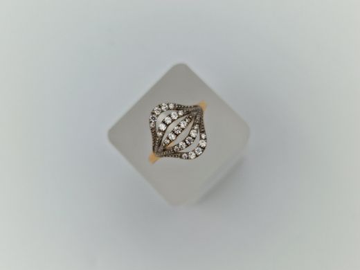 Zelta gredzens ar cirkoniju, 3.02 g, izm. 18.5