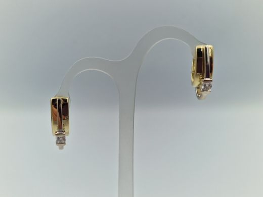 Zelta auskari ar cirkoniju, 5.74 g