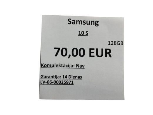 Samsung S10 128 gb