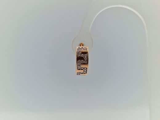 Zelta auskari ar cirkoniju, 2.33 g