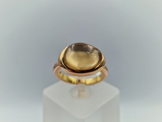 Zelta gredzens ar cirkoniju, 2.8 g, izm. 16.5