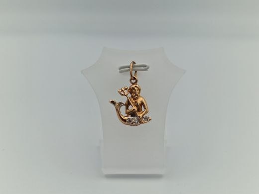 Zelta kulons ar cirkoniju, 1.42 g