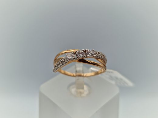 Zelta gredzens, 1.64 g, izm. 17