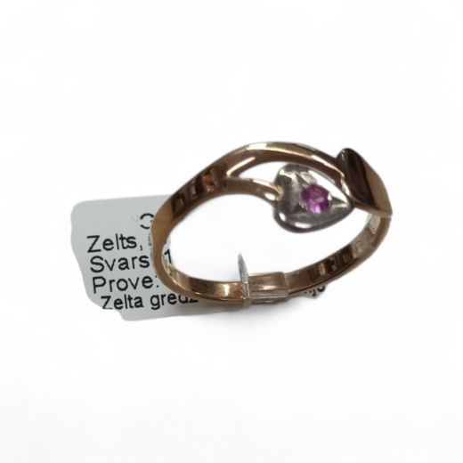 Zelta gredzens, 1.74 g, izm. 17