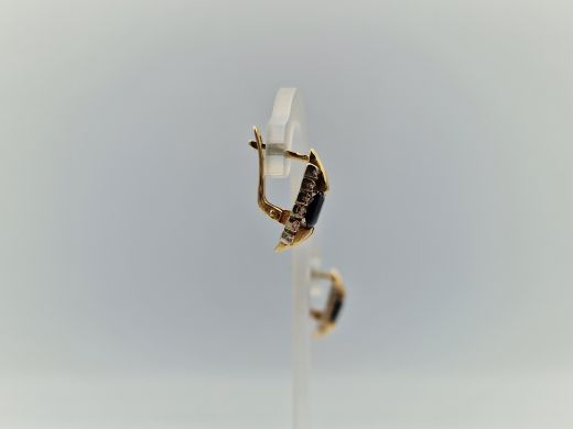 Zelta auskari ar cirkoniju, 4.11 g