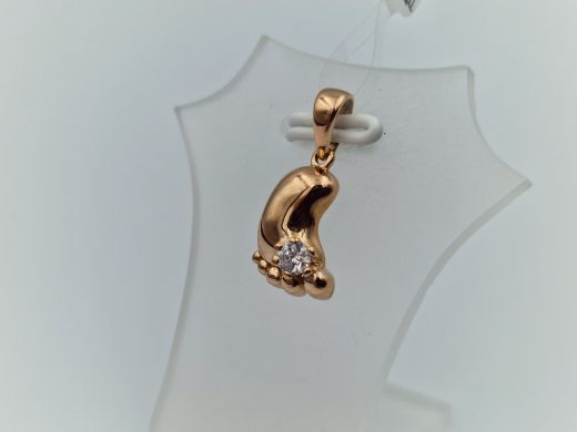 Золотой кулон с цирконом, 1.06 г