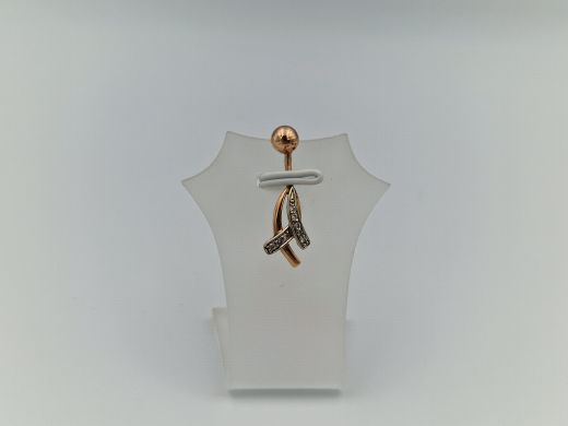 Золотой кулон с бриллиантом, 1.15 г