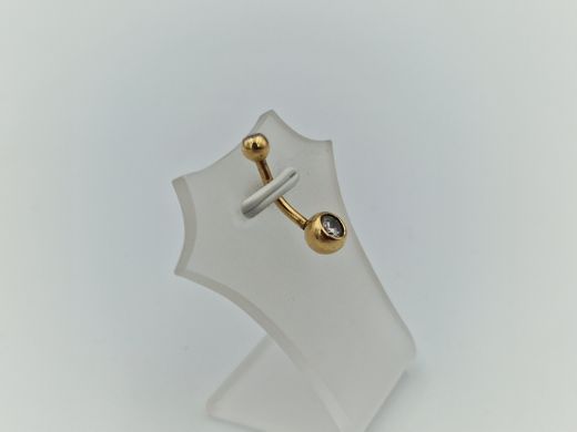 Золотой кулон с цирконом, 1.34 г