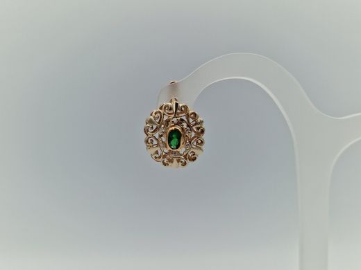 Zelta auskari ar cirkoniju, 5.45 g