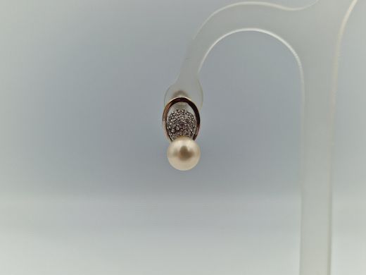 Zelta auskari ar cirkoniju, 4.01 g