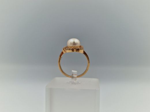 Zelta gredzens ar cirkoniju, 3.58 g