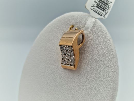 Zelta kulons ar cirkoniju, 3.01 g