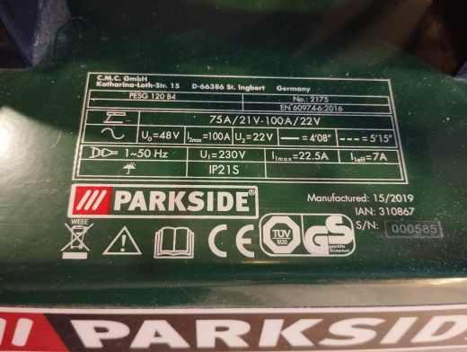 Parkside Pesg 120 B4 