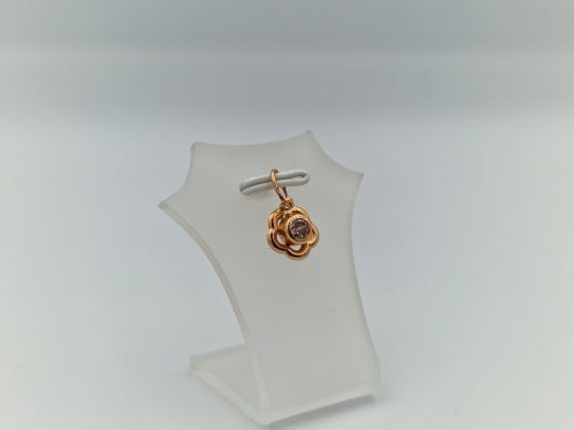 Zelta kulons ar cirkoniju, 0.48 g