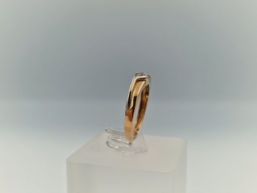 Zelta gredzens ar cirkoniju, 1.87 g, izm. 16