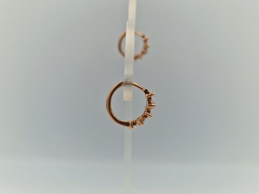 Zelta auskari ar cirkoniju, 3.32 g