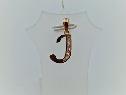 Zelta kulons ar cirkoniju, 1.06 g