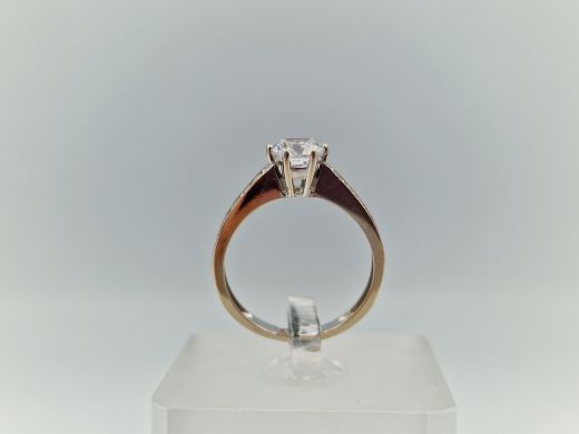 Zelta gredzens ar cirkoniju, 2.31 g, izm. 16.5