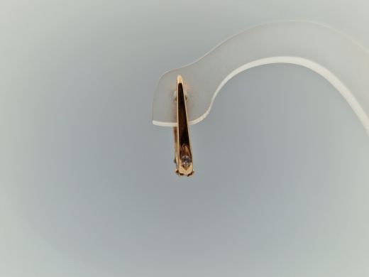 Zelta auskari ar cirkoniju, 1.77 g