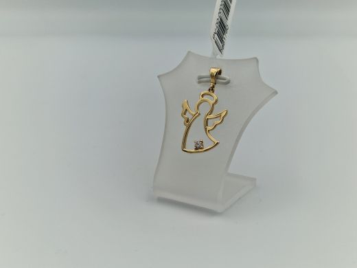 Золотой кулон с цирконом, 1.3 г