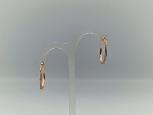 Zelta auskari ar cirkoniju, 4.82 g