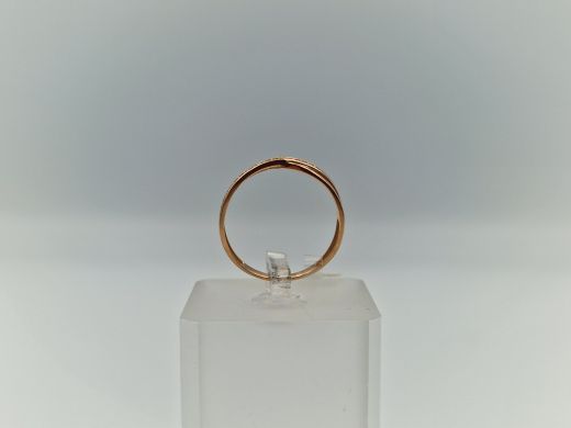 Zelta gredzens ar cirkoniju, 1.63 g, izm. 18.5