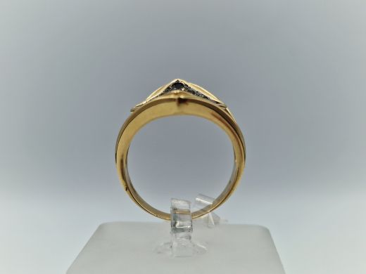 Zelta gredzens ar cirkoniju, 5.46 g, izm. 18.5