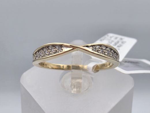 Gold ring, 1.44 g, size 17