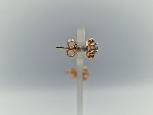 Zelta auskari ar cirkoniju, 1.92 g