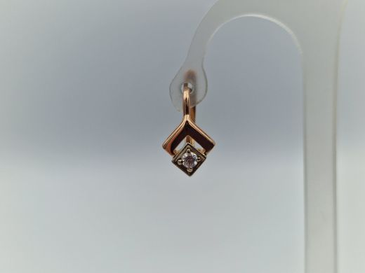 Zelta auskari ar cirkoniju, 2.39 g