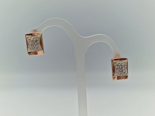 Zelta auskari ar cirkoniju, 4.68 g