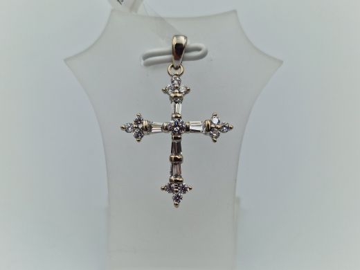 Золотой кулон с цирконом, 1.71 г