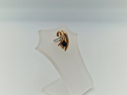 Zelta kulons ar cirkoniju, 1.07 g