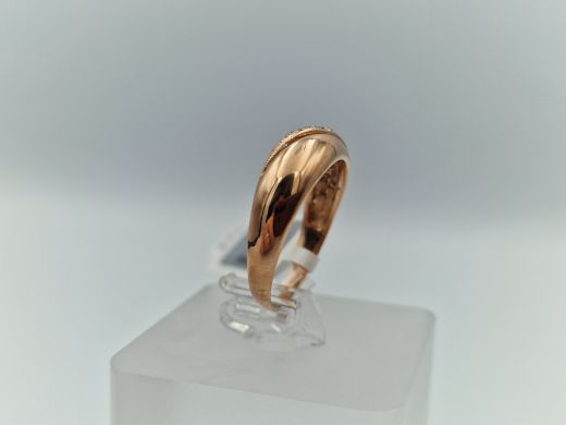 Zelta gredzens ar briljantu, 2.29 g, izm. 17.5