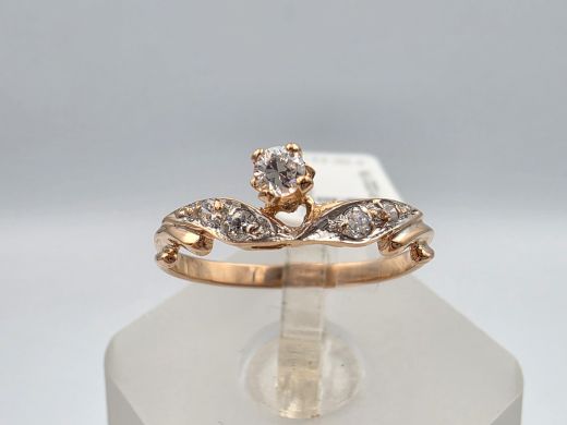 Gold ring, 1.44 g, size 16