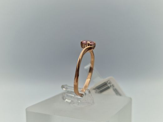 Zelta gredzens ar cirkoniju, 1.1 g, izm. 17