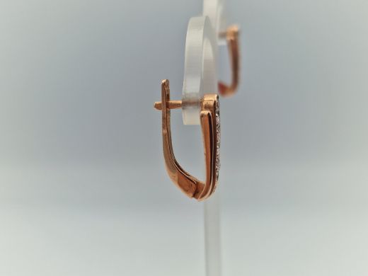 Zelta auskari ar cirkoniju, 3.29 g