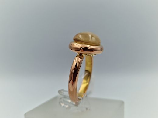 Zelta gredzens ar cirkoniju, 2.8 g, izm. 16.5