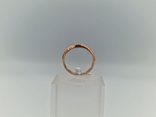 Zelta gredzens ar cirkoniju, 1.4 g, izm. 16.5