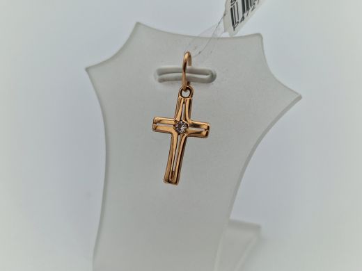 Золотой кулон с цирконом, 0.56 г