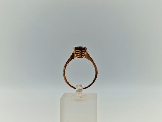 Zelta gredzens ar cirkoniju, 2.6 g, izm. 17.5