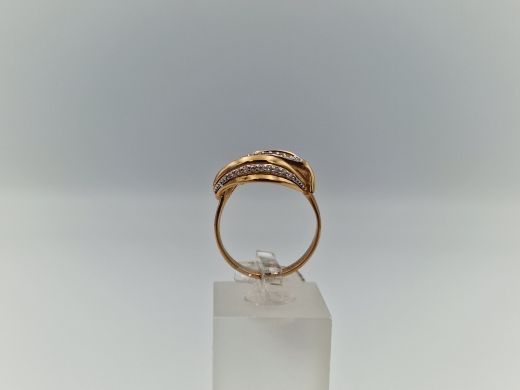 Zelta gredzens ar cirkoniju, 3.14 g