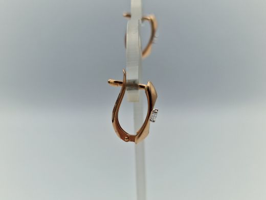 Zelta auskari ar cirkoniju, 1.91 g